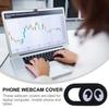 LRXIYODE 6-Pack Black Self-Adhesive Webcam Covers for Phones and Tablets view 3