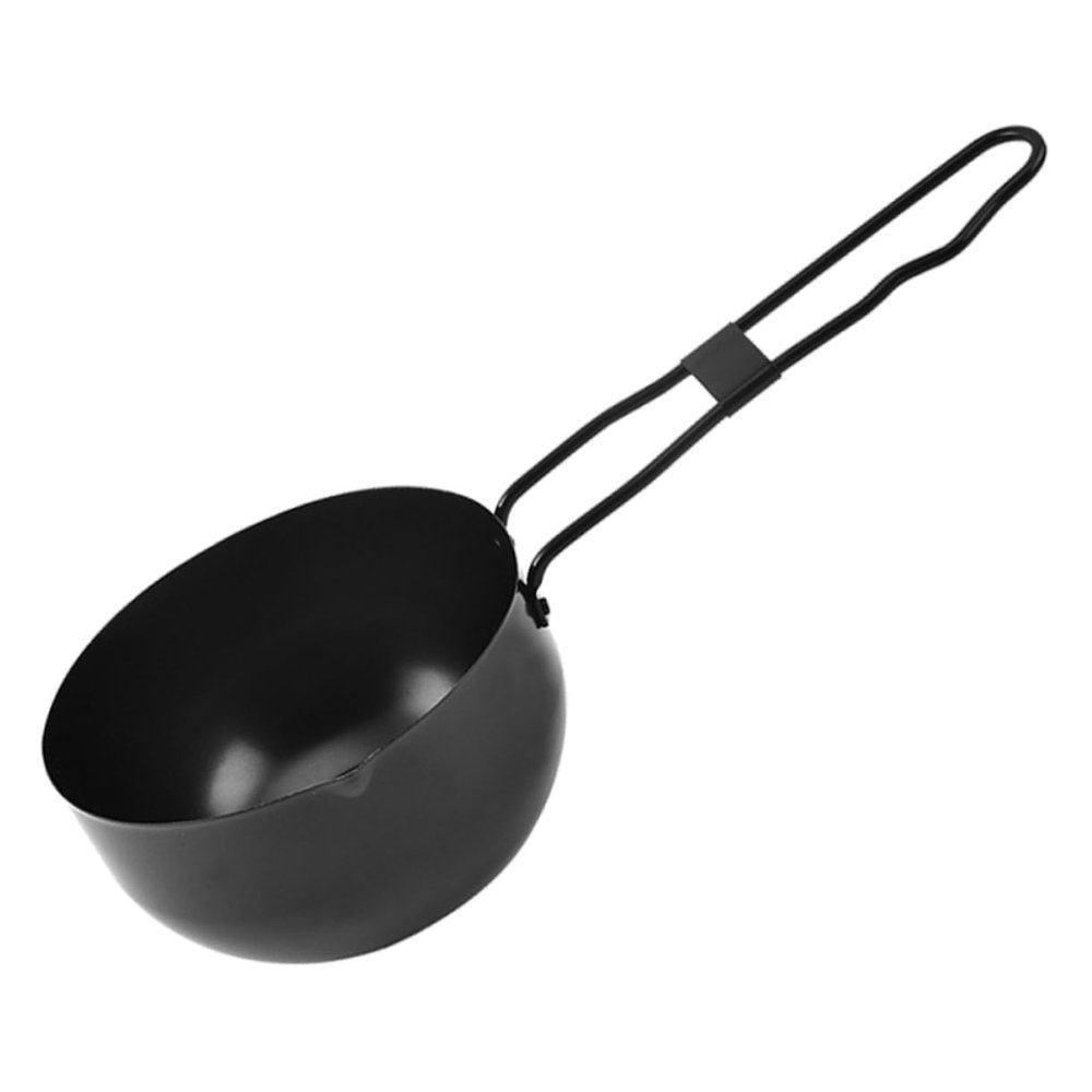 LIGIGWASH Small Cast-Iron Dutch Oven with Handle, Flat Bottom, Heat-Resistant Camping Cookware