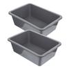 CIYODO Rectangular PP Plastic Tub with Handles for Food Service view 1