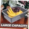 CIYODO Rectangular PP Plastic Tub with Handles for Food Service view 3