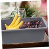CIYODO Rectangular PP Plastic Tub with Handles for Food Service view 4
