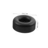 ABOOFAN 4 Round Rubber Bumpers with Damping Function, Anti-Vibration Foot Pads for Trailers, Cargo Vehicles and RVs, Black view 2