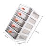 Five-Tier PP Drawer Storage, White, for Organized Storage view 2