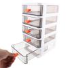 Five-Tier PP Drawer Storage, White, for Organized Storage view 4
