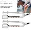 SIXRUN Youth Chrome-Plated Spurs, Zinc Alloy, Narrow Spur for Women, Equestrian Beginners (Silver and White) view 3