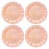 Karma Melamine Dinner Plates, 27.3 cm, Reusable, Dishwasher-Safe, Indoor and Outdoor, Olivia Blush, Set of 4 view 1