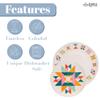 Karma Melamine Dinner Plates, 27.3 cm, Reusable, Dishwasher-Safe, Indoor and Outdoor, Olivia Blush, Set of 4 view 4