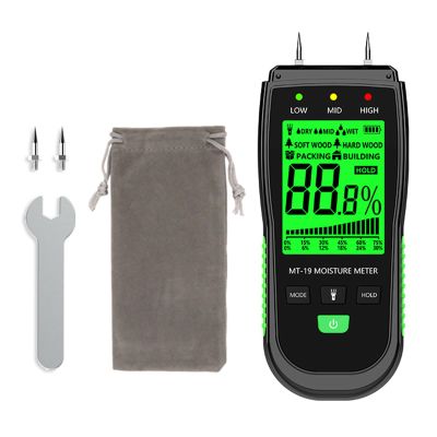 High-Precision Handheld Wood Moisture Meter with Large Screen