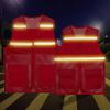High-Visibility Mesh Safety Vest with Zipper Pockets, Gray, XL (1 pc) view 3