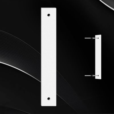 Outdoor House Numbers, 8.1 cm, 15.2 cm, 17.8 cm, Complete Set, Metal Address Numbers for Homes, Weather-Resistant, Complete A–Z Letters, White (15.24 cm, I)