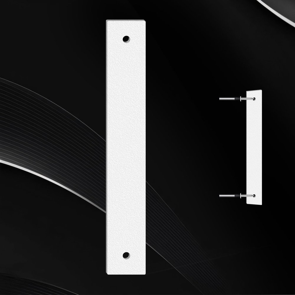Outdoor House Numbers, 8.1 cm, 15.2 cm, 17.8 cm, Complete Set, Metal Address Numbers for Homes, Weather-Resistant, Complete A–Z Letters, White (15.24 cm, I)