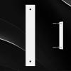 Outdoor House Numbers, 8.1 cm, 15.2 cm, 17.8 cm, Complete Set, Metal Address Numbers for Homes, Weather-Resistant, Complete A–Z Letters, White (15.24 cm, I) view 1