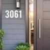 Outdoor House Numbers, 8.1 cm, 15.2 cm, 17.8 cm, Complete Set, Metal Address Numbers for Homes, Weather-Resistant, Complete A–Z Letters, White (15.24 cm, I) view 2