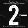 Outdoor House Numbers, 8.1 cm, 15.2 cm, 17.8 cm, Complete Set, Metal Address Numbers for Homes, Weather-Resistant, Complete A–Z Letters, White (15.24 cm, I) view 3