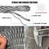 304 Stainless Steel Wire Rope Mesh, 10 cm Mesh, 1.4 x 13 m view 2