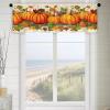 Odot Thanksgiving Pumpkin Country-Style Café Curtain, Orange, 10.55 x 145 cm view 2