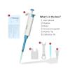 Micropipette, 5–5,000 µL Single-Channel Transfer Pipette, Fixed-Range Volume, Mechanical Pipette (2,000 µL) view 2