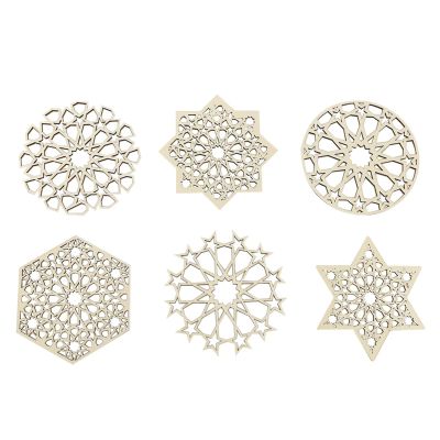 6-Piece Star Pattern Coasters, Heat-Resistant and Non-Slip
