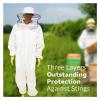 Breathable Beekeeping Bee Suit with Round Veil, Professional Bee Protection (XXX-Large) view 3