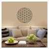 10-Piece Wooden Flower of Life Coaster Set, Style 03 view 4