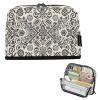 Nexawaveo Large-Capacity Pencil Case, 21.1 x 15 cm, Black and White Pattern view 1