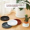 5-Pack Reusable Plastic Plant Saucers, Brown, 28 x 3 cm (11 x 1 in) view 2