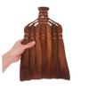 PRETYZOOM 4-Piece Broom Brush Heads, Industrial Outdoor Broom Heads, Palm Fiber, Brown view 4