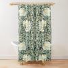 AUWUUA William Morris Floral Shower Curtain, 125 x 180 cm, Green/Yellow view 1
