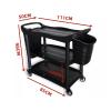 Rolling Service Cart for Restaurant, Hotel, Food, Hot Pot, and Bar Service view 2