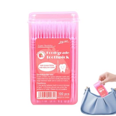 Flavored Toothpicks, Fishbone Shape, Refreshing Soft Bristles