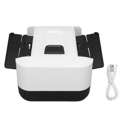 VELATEMOR Automatic Card Shuffler, Rechargeable Electric Card Shuffler, Low-Noise Portable Card Mixer for Travel, Black