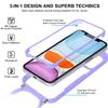 Phone Lanyard Case for Xiaomi Redmi Note 11S/Note 11 4G (2022), Clear/Purple view 2