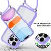 Phone Lanyard Case for Xiaomi Redmi Note 11S/Note 11 4G (2022), Clear/Purple view 4