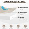 YFHT Waterproof Outdoor Bench Cushion, 130 x 50 x 5 cm, Gray Beige view 2