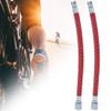 Gsycle 2-Piece Air Pump Inflator Extension Hose, Universal High-Pressure Bicycle Pump Hose for Road Bikes and Bicycles (Silver Coating) view 2
