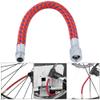 Gsycle 2-Piece Air Pump Inflator Extension Hose, Universal High-Pressure Bicycle Pump Hose for Road Bikes and Bicycles (Silver Coating) view 3