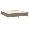 Teenpull 160x200 cm Box Spring Bed Set with Mattress, Taupe Fabric, Adjustable Headboard view 4