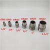 esmen 18 14 38 12 34 1, 1-14, 1-12 BSP Male-to-Male Hex Nipple Threaded Reducing Pipe Fitting, 304 Stainless Steel (DN25) view 2