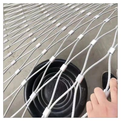 Flexible 304 Stainless Steel Rope Net, X-Shaped, L2.5 x W2 m