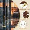 Coffee Velvet Stanchion Rope with Hooks, 5 ft view 4