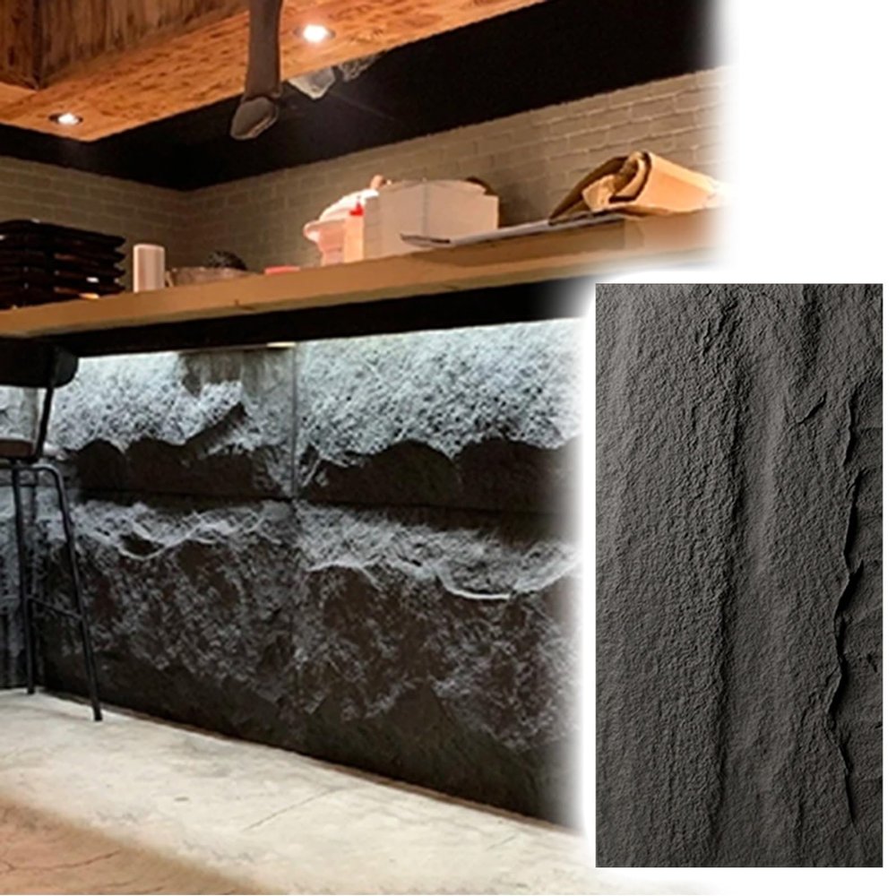 3D Stone-Look Wall Panels, 2.5/5 cm Thick, 15 Pieces