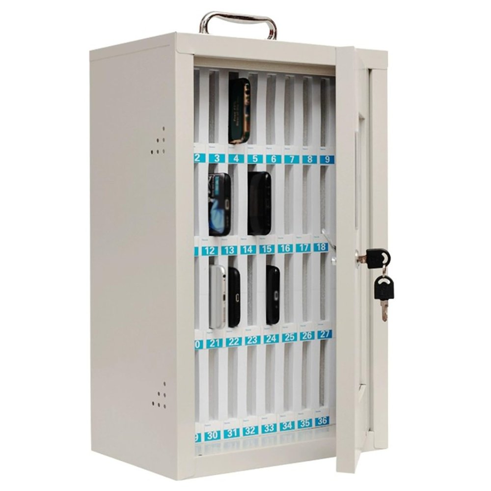 36-Compartment Stainless Steel Cell Phone Locker