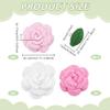 PH PandaHall Crochet Flower Appliqués - 3 Pieces view 2