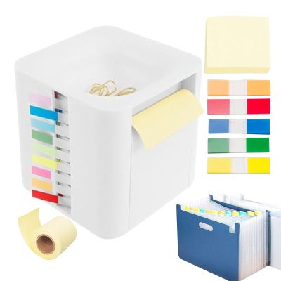 Sticky Note Dispenser, Desk Notepad Holder and Organizer for Office, Home, School and Dorm