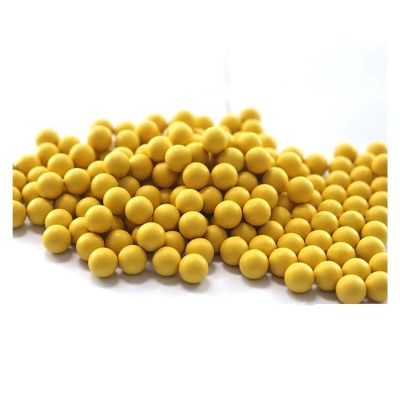 YANGC 1–1000 Pcs Yellow Solid Rubber Balls, 6–8.5 mm Diameter, Round Sealing Rubber Balls for Industrial and DIY Parts (50 pcs, 8.5 mm)