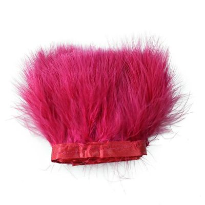 Jhdwu 2 m/5 m/10 m Marabou Feather Trim (810 cm), Turkey Feathers for Sewing, Clothing Decoration and DIY Crafts
