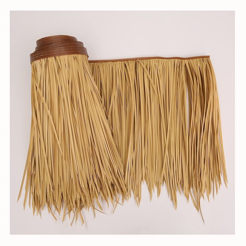 Artificial Palm Thatch Roll, Yellow, 0.5 x 10 m