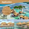 Artificial Palm Thatch Roll, Yellow, 0.5 x 10 m view 4