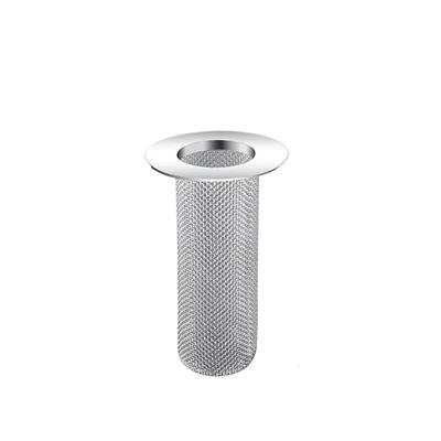 1/2/3/5-Piece Stainless Steel Mesh Sink and Drain Strainers, Anti-Clog Hair Catchers (L-Long Style, 2 pcs)