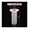 1/2/3/5-Piece Stainless Steel Mesh Sink and Drain Strainers, Anti-Clog Hair Catchers (L-Long Style, 2 pcs) view 2